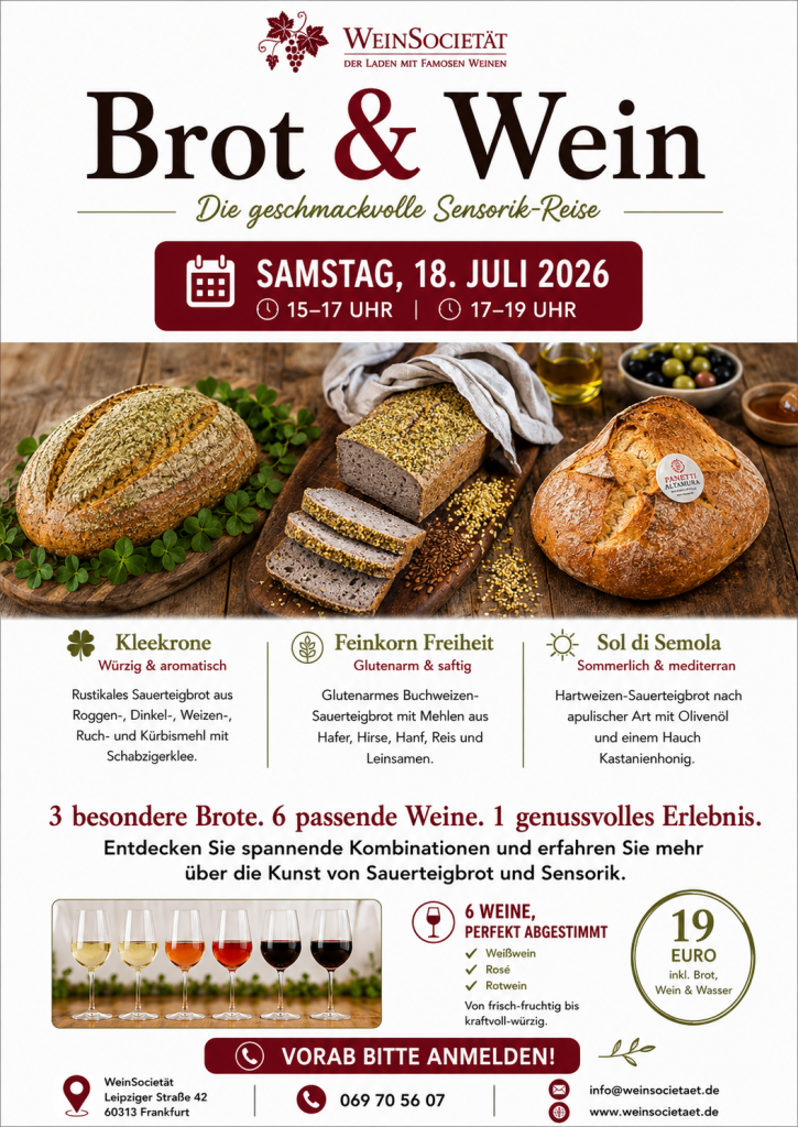 Brot und Wein - geschmackvolle Sensorik-Reise